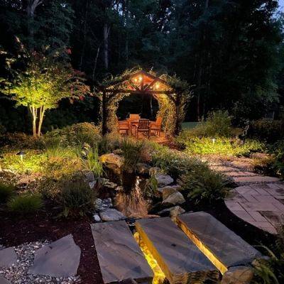 The Garden at Night - finegardening.com - state North Carolina - county Garden
