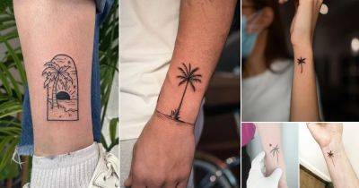 27 Small Palm Tree Tattoo Ideas - balconygardenweb.com