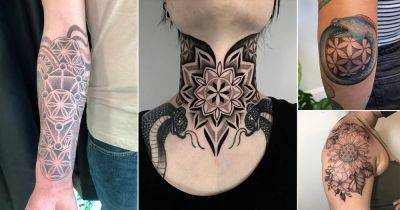 17 Flower of Life Tattoo Ideas - balconygardenweb.com - Egypt
