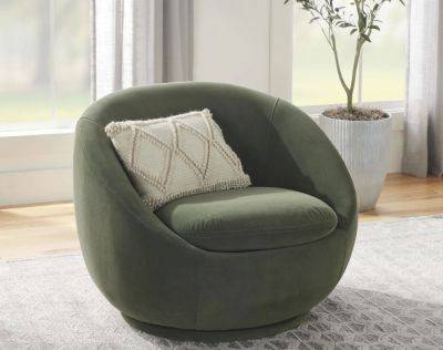 This High-End, Affordable Velvet Swivel Chair Is Everywhere - bhg.com